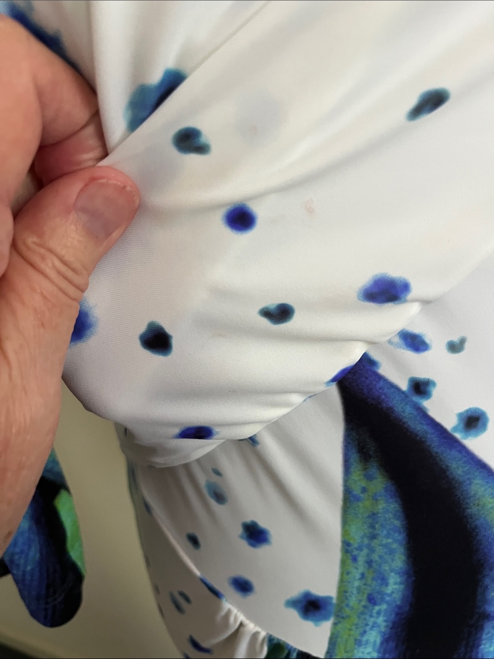 Roberto Cavalli Maxi Dress Tropical Floral Wrap Blue Green and White IT 46 Large - Picture 12 of 13